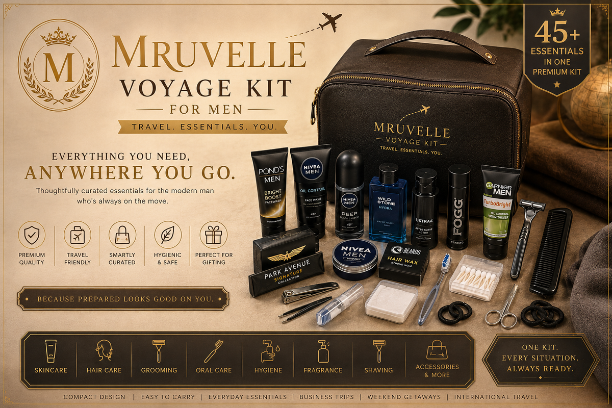 Mruvelle vovage kit ✈️ for Men